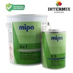 MIPA 4 + 1 ACRY FILLER 2K HIGH BUILD PRIMER LIGHT GREY 4LTR + H5 1LTR *5LTR KIT*