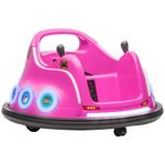 AIYAPLAY Licensed Bumper Car for Kids with Joysticks, Remote, Pink