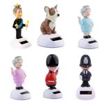 Solar powered novelty dancing pals - King Charles, Queen, corgi, policeman, cow