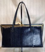A Lovely Jane Shilton Vintage Snake Skin Handbag ￼234