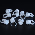 Glue Rings Medium 13mm Eye Lash Extension Finger Glue Tattoo Ink Ring Holder