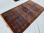 4x6 Afghan Hand Knotted Vintage Wool Terracotta Area Rug Tribal Oriental Carpet