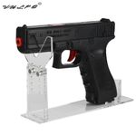 Gun Display Stand HandHolder Pistol Rack Safe Acrylic Toy Pistol Storage UK NEW