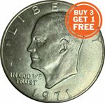 USA ONE 1 DOLLAR COIN ESIENHOWER CHOICE OF DATE 1971 TO 1981