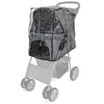 Waterproof Rain Cover for Pet Stroller Dog Cat Puppy Pram Pushchair Travel Cart