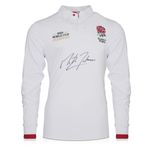 Martin Johnson Signed England Rugby Shirt: Champions Embroidery