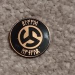 28 Runes and Triskellion Badge  - 18mm diameter 