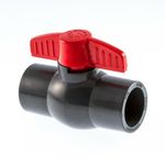 PVC Ball Valves  :  1-Piece  :   Imperial (1/2" to 1 1/2") 