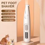 Pro Dog Paw Trimmer Waterproof Pet Hair Trimmer with LED Light Dog Clippers