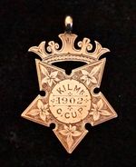 9ct Gold Football Medal. Kilmarnock Charity Cup 1901-02, Kilwinning Eglinton FC.