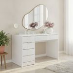 TIRENO Desk with Storage | Grooved Drawers | Modern Home Office 5 Colours