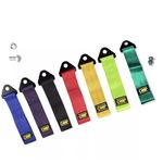 OMP Tow Strap Red Blue Black Yellow Fluro Green Drift Race Tow Eye Universal Fit