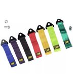 OMP Tow Strap Red Blue Black Yellow Fluro Green Drift Race Tow Eye Universal Fit