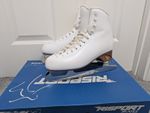 Risport Antares Figure Skates Size 265 (UK 6.5) White with Box Good Condition