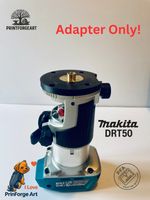 Makita Router DRT50 18v RT0700 Sub BASE PLATE guide bush adaptor Made 🇬🇧
