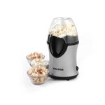 Salter® Popcorn Maker Electric Hot Air Popper Machine 1200 W Grey/Black