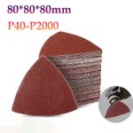 80mm Multi Tool Triangular Delta Sanding Papers 40 Grit - 2000 Grit