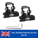 2Pcs Car Engine Hood LED Light Bar Mounting Bracket Work Light Mount Holder Base