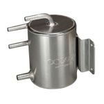 OBP Aluminium Lightweight Bulkhead Mounted Fuel Swirl Pot, Option 1, Push On Fit