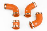 Silicone Intercooler Turbo Hoses fit Land Rover Defender 200TDI Boost Orange