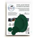 Down Jacket Repair Patches 7-Pc Self-Adhesive Waterproof Nylon Kit BOTTLE GREEN