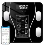 Smart Bluetooth Body Fat Digital Bathroom Scales Weight Analyser Monitor BMI LED