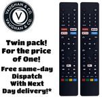 RM-C3250 Replacement Remote for JVC Android Smart TV Netflix Freeview Play