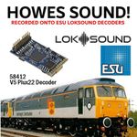 ESU 58412 V5 PLUX 22 Sound Decoder HOWES SOUND PRE LOADED DCC Model Railway