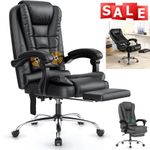 Executive Desk Chair 2Point Massage High Back Office Chair Swivel Computer Chair