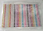 2mm, 3mm, 4mm, 5mm, 7mm, 8mm Self Adhesive Stick on Rhinestones Gems