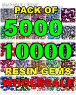 5000/10000 RESIN FLAT BACK RHINESTONES DIAMANTE CLEAR NAIL ART CRAFT GEMS 2-6mm