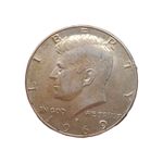 1969 USA .400 Silver Kennedy Half Dollar Coin. Denver Mint