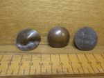 WW1 Penny Coins - Lucky Pocket Shot Coin / Trench Art Earring  / Stamped Chatham