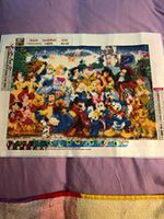 Diamond Art Painting  Disney Characters Unframed and Completed 40cmx30cm