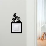 Light Switch Surround Motorbike Motorcross Decorative Switch Plate Cover Frame