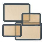 LIVIVO Silicone Baking Mats Set of 4 Non Stick Reusable Oven Sheets