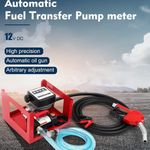 Oil Pump Metered Diesel Fuel Transfer Kit 45L/min 260W with Auto Nozzle 12V UK