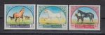 Jordan 1969 Horses Mi. No. 698-700 Set 3 Values ** 