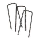 U Pins Heavy Duty Steel Anchor Pegs 150mm x 50mm, Turf Reinforcement Grass Mesh