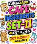 CAFE INGREDIENT SET 🔥 Monopoly Stickers Go -✅FAST Delivery✅