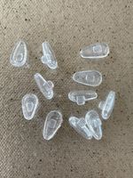 Push In Nose Pads for Eyeglass Anti-Slip Silicone Glasses Spectacles Soft 14mm