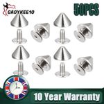 M3x7mm Rivets Punk Cone Spikes Screwback Studs For DIY Leather Clothing Jacket