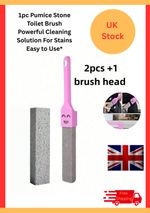 1pc Pumice Stone Toilet Brush Powerful Cleaning Solution For Stains Easy to Use