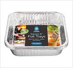 8 Inch Square Foil Tray Disposable Aluminium Foil Baking Roasting Tray Bakes