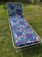 Retro Vintage 1970s Folding Sun Lounger