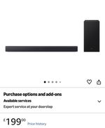 Samsung Soundbar B46CF Black 1+Subwoofer Dolby Audio DTS Virtual:X HDMI