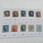  Belgium Stamps: 1858-1954 #  Used Collection  10 X stamps  king leopard 1