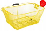 Yellow Bicycle Wire Mesh Basket Fits On To Front Or Rear Carrier Shopping Luggag