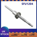 Ball Screw SFU1204 RM1204 Ballscrew 12mm  L250mm-1500mm With Single Ball Nut CNC