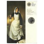 2010 UK Florence Nightingale £2 brilliant uncirculated coin limited